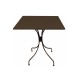 PARK Τραπέζι Μέταλλο Βαφή Sand Brown