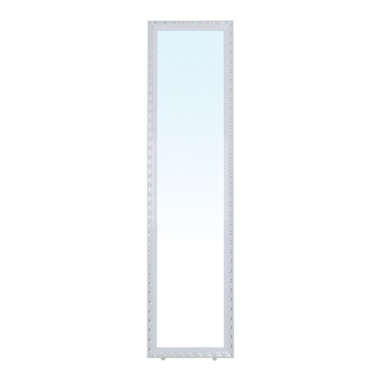MIRROR Καθρέπτης Δαπέδου Τοίχου Ξύλινος Antique White