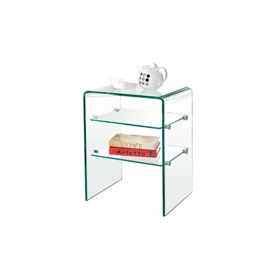 GLASSER Ραφιέρα Clear  2 Ράφια - Γυαλί 10mm / 6mm
