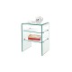 GLASSER Ραφιέρα Clear  2 Ράφια - Γυαλί 10mm / 6mm
