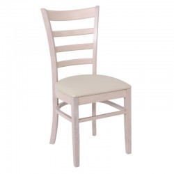 NATURALE Καρέκλα White Wash, Pu Εκρού