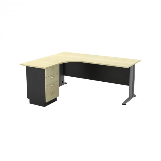SUPERIOR COMPACT Αριστερή Γωνία - Απόχρωση Dark Grey - Beech