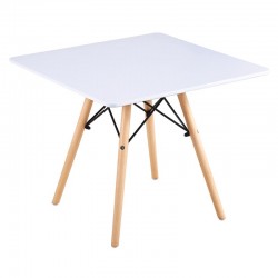 ART Wood Kid Table 60x60/H49cm White