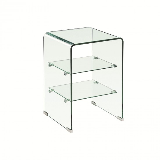 GLASSER Ραφιέρα Clear  2 Ράφια - Γυαλί 10mm / 5mm