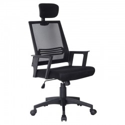 BF2008 Manager Armchair Black Mesh