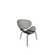 OLIVER Καρέκλα K/D Κήπου Βεράντας, Μέταλλο Βαφή Μαύρο