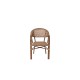 VEGERA Rattan Πολυθρόνα Dining Αλουμίνιο, Wicker Φυσικό
