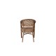 VEGERA Rattan Πολυθρόνα Dining Αλουμίνιο, Wicker Φυσικό
