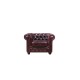 CHESTERFIELD 689 Πολυθρόνα Σαλονιού - Καθιστικού, Δέρμα, Απόχρωση Antique Red