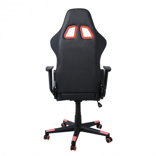 BF9150 Gaming Πολυθρόνα Γραφείου, Ανάκλιση Πλάτης έως 90°, Pu Μαύρο - Κόκκινο