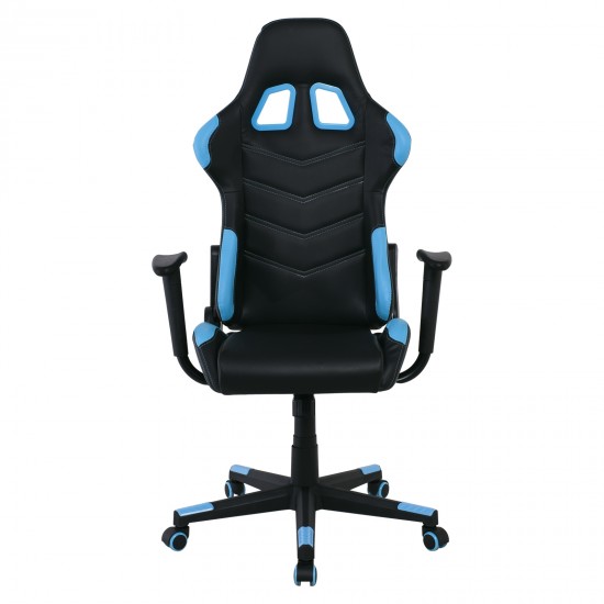 BF9150 Gaming Πολυθρόνα Γραφείου, Ανάκλιση Πλάτης έως 90°, Pu Μαύρο - Μπλε
