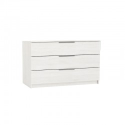 DRAWER Συρταριέρα με 3 Συρτάρια, Απόχρωση Άσπρο