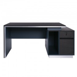 ADVANCE Desk 180x80 Dark Walnut/Grey