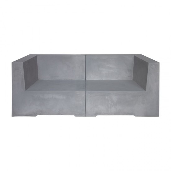 CONCRETE 2Θέσιος Kαναπές Cement Grey