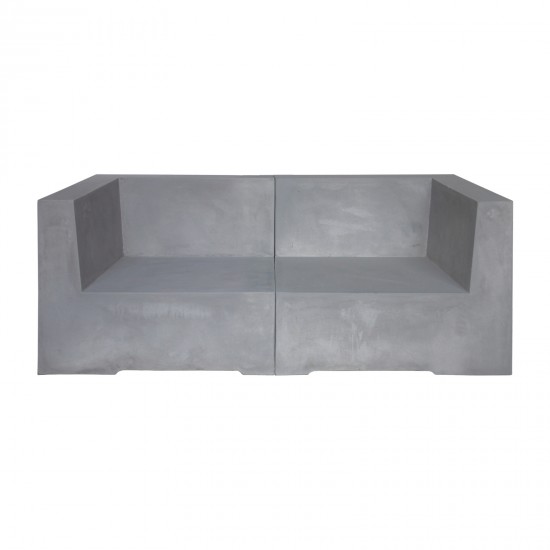 CONCRETE 2Θέσιος Kαναπές Cement Grey