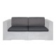 CONCRETE Set Μαξιλάρια Καναπέ Γκρι Ύφασμα Water Repellent 4 Tεμάχια