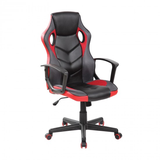 BF7700 Gaming Πολυθρόνα Mesh, Pu Μαύρο - Κόκκινο