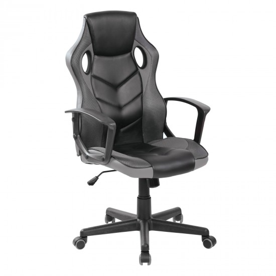 BF7700 Gaming Πολυθρόνα Mesh, Pu Μαύρο - Γκρι