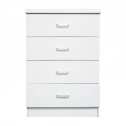 DRAWER Συρταριέρα με 4 Συρτάρια, Απόχρωση Άσπρο