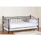 MARIN Set : Daybed με Στρώμα 90x190 + Βοηθητικό Κρεβάτι με Στρώμα 85x185 Μέταλλο Μαύρο