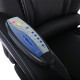 BF9350 Massage Relax Πολυθρόνα Γραφείου Διευθυντή, Βάση Χρώμιο, με Υποπόδιο, Pu  Μαύρο