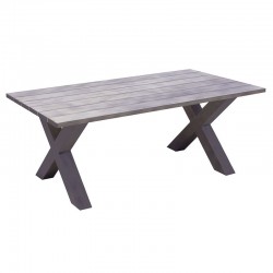ALLEY Table 180x94cm Alu Grey