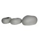 FLOWER POT-ROCK Set 3 τεμαχίων, Cement Απόχρωση White