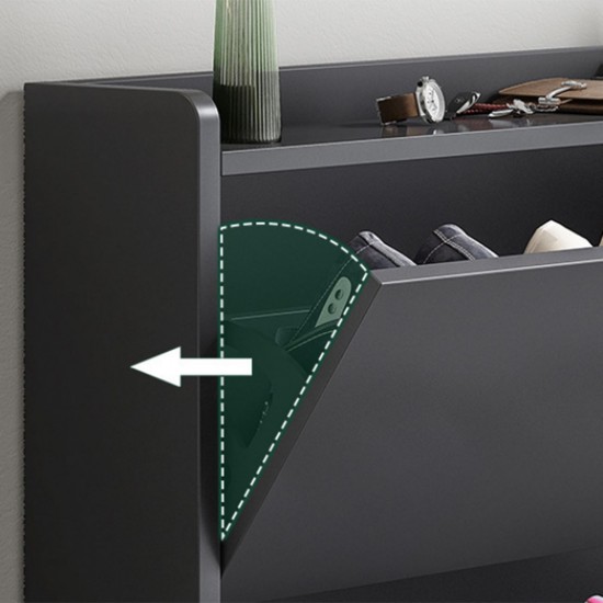 Παπουτσοθήκη MDF - Melamine Απόχρωση Γκρι