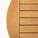 MARK Set Σαλόνι Κήπου 4τεμ, Acacia Φυσικό, Μαξιλάρια Μπεζ Rope Wicker Μπεζ