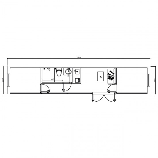 APPLE Cabin Capsule house 26m2, με 2 υπνοδωμάτια