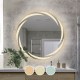 LED-1 Καθρέπτης Τοίχου - Φωτιζόμενος - Αφής, με 3 επιλογές εναλλαγής χρωμάτων