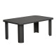 BOSTON Dining Set Τραπεζαρία Κήπου Βεράντας: Τραπέζι + 6 Πολυθρόνες Alu Ανθρακί - Μπεζ