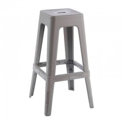 RELIX PP Σκαμπό BAR Στοιβαζόμενο, PP Απόχρωση Sand Beige