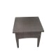 FLORIDA Βοηθ.Τραπεζάκι Wicker Καφέ
