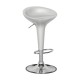 DISCO Σκαμπό BAR, Βάση Χρώμιο, ABS Silver, Ύψος Ρυθμιζόμενο, Περιστρεφόμενο