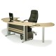 EXECUTIVE Γραφείο Απόχρωση Dark Grey - Beech