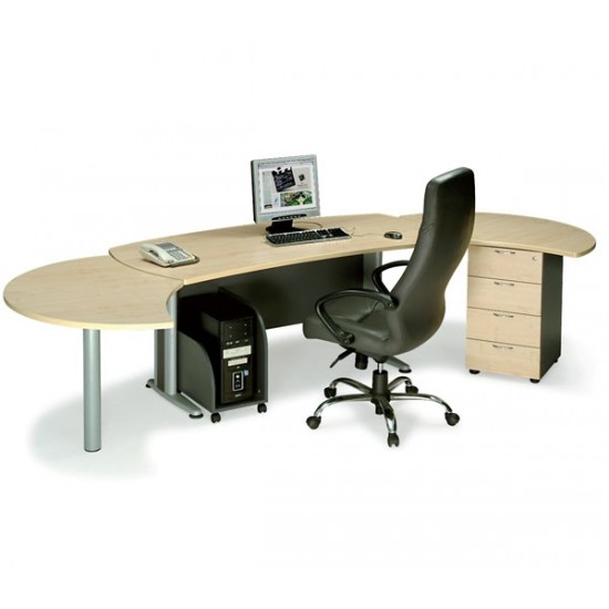 EXECUTIVE Eπιφάνεια Eπέκτασης Απόχρωση Dark Grey - Beech