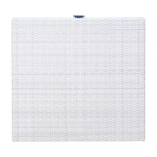 WICKER TOP Επιφάνεια Τραπεζιού Alu/Wicker Ice White/Γυαλί