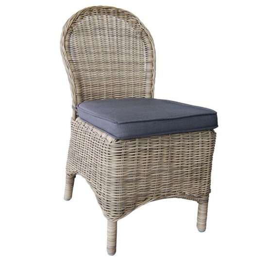 MONTANA Καρέκλα Κήπου Βεράντας - Φ5mm Round Wicker Grey Brown