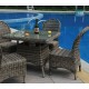 MONTANA Καρέκλα Κήπου Βεράντας - Φ5mm Round Wicker Grey Brown
