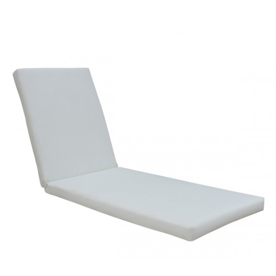 LOUNGER Μαξιλάρι Ξαπλώστρας Ύφασμα Εκρού, με Φερμουάρ
