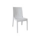 DAFNE Καρέκλα Κήπου - Βεράντας Στοιβαζόμενη, PP Rattan Look, UV Protection, Άσπρο