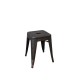 RELIX Σκαμπό Στοιβαζόμενο, Μέταλλο Βαφή Antique Black