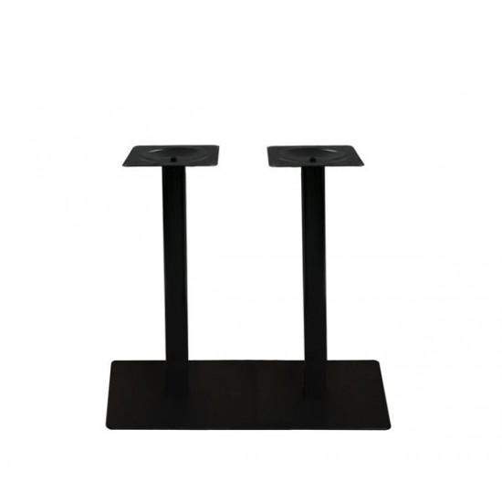 PRATO Βάση Τραπεζιού 70x40cm Μακρόστενη H.72cm Μέταλλο Βαφή Μαύρο / 21,00kg