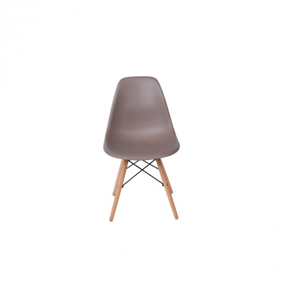 ART Wood Καρέκλα Τραπεζαρίας Κουζίνας Ξύλο - PP Sand Beige