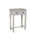 MAISON CONSOLE Έπιπλο Κονσόλα 1 Συρτάρι, Ξύλο Mango Antique Άσπρο