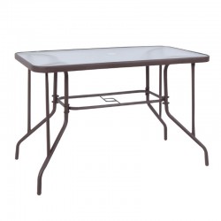 BALENO Table 110x60cm Steel Brown