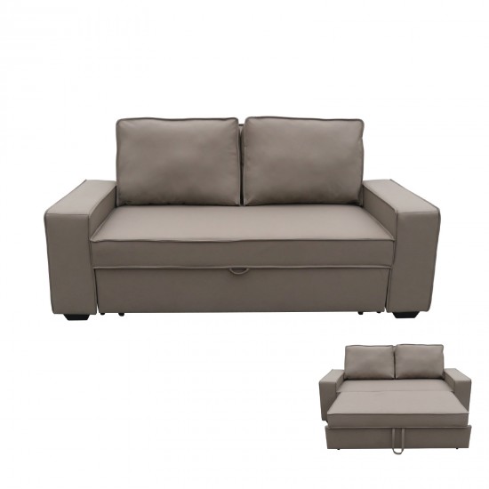 ALISON Καναπές - Κρεβάτι Σαλονιού - Καθιστικού, Nabuk Καφέ Mocha