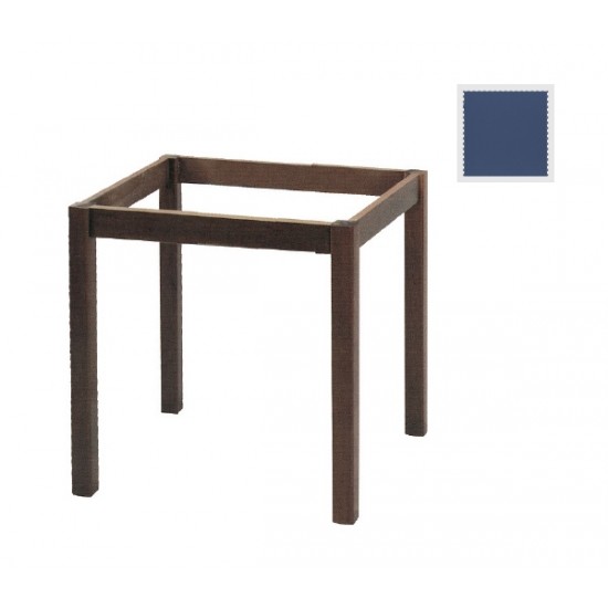 ΚΑΦΕΝΕΙΟΥ Πόδι Τραπέζι Λυόμενο Εμποτισμού Ανιλίνη Μπλε